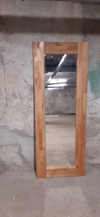 Specchiera in legno e vetro