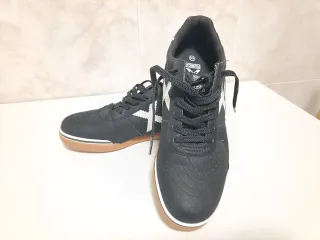 Zapatillas Munich Hombre Negras Blancas