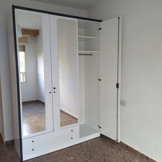 Armario 3 puertas blanco/negro