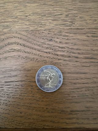 Moneda 2 Euros Atenas 2004