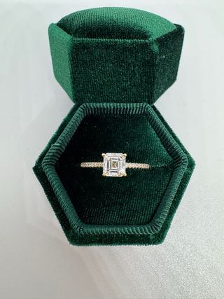 Anillo Diamante Laboratorio Asscher 1.00ct.