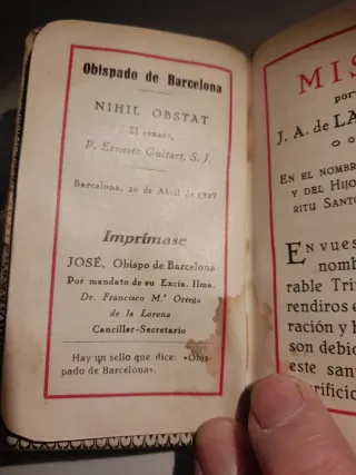 Devocionario Nácar 1927