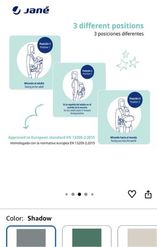 Mochila Portabebés Ergonómica Jané Dual