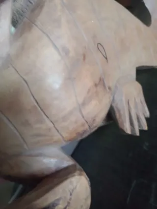 Scultura Drago di Comodo in Legno