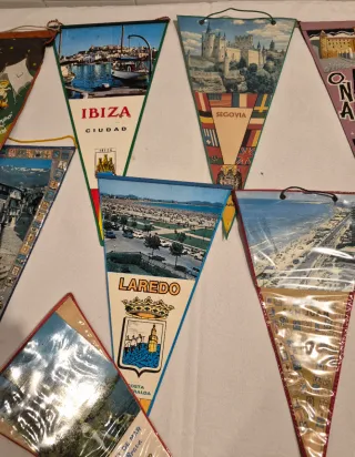 Lote Banderines Turísticos Antiguos