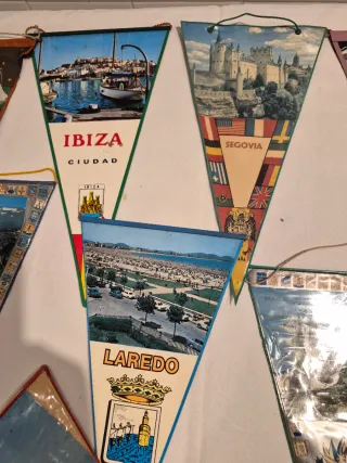 Lote Banderines Turísticos Antiguos