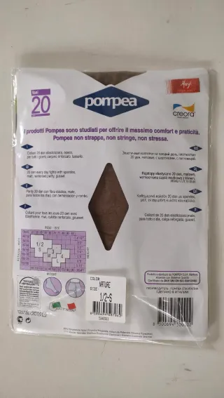 Set 2 Collant Pompea vani Tg S Nature