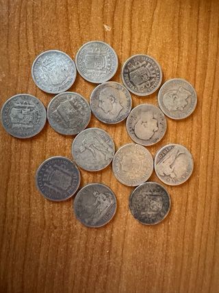 Monedas de Plata 2 Pesetas
