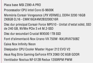 PC Gaming Completo MSI / NVIDIA RTX