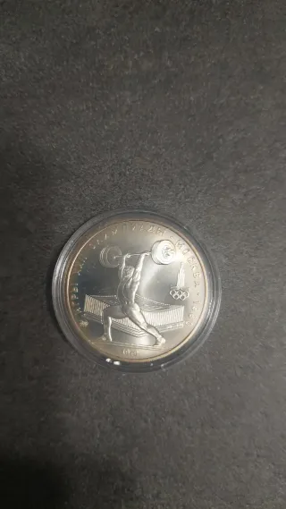 Monedas Plata Olimpiadas Moscú 1980