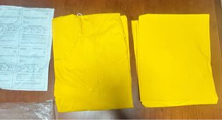 Traje de agua PVC y Poliéster amarillo Talla L