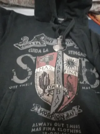 Felpa nera bambinoSCORPION BAY