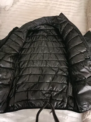 Cazadora fina hombre negra