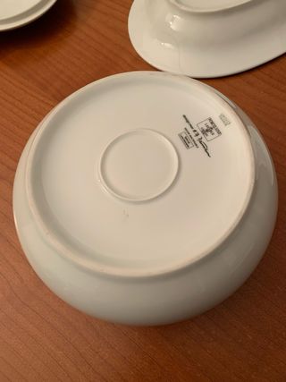 Zuppiera + 2 piatti ovali Porcelaine Lafarge