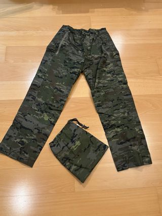 Pantalón de agua impermeable camuflaje cazador