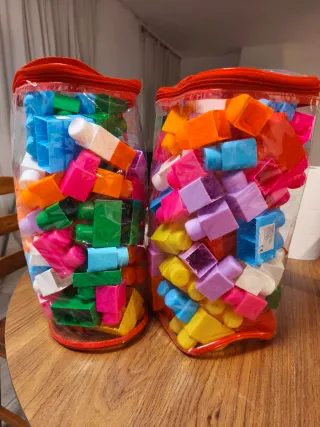 Bloques construcción infantil multicolor