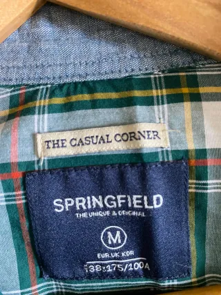 Camisa de cuadros hombre