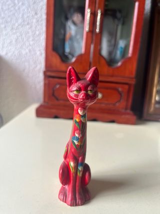 Figuras de Gatos Rojas Decorativas Portugal/México