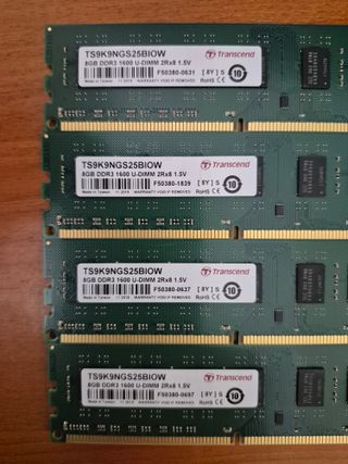 32GB-DDR3 / 1600 MHz { 4 x 8 GB }
