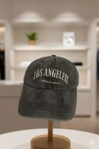Gorra Los Angeles Vintage Made Gris