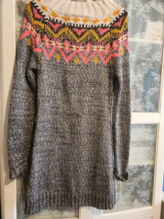 Vestido de punto multicolor