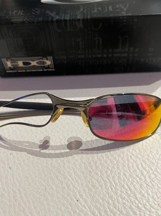 Gafas Oakley Metal Vintage Naranja/Plata (LEER)