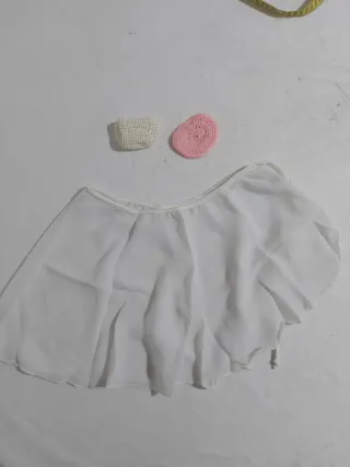 Falda gasa blanca conservatorio