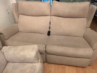 2 Sofás Eléctricos Relax Beige