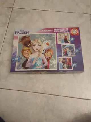 Puzzle Frozen 4 Puzzles 12-25 Piezas Educa