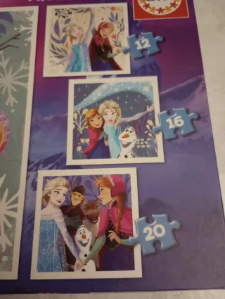 Puzzle Frozen 4 Puzzles 12-25 Piezas Educa