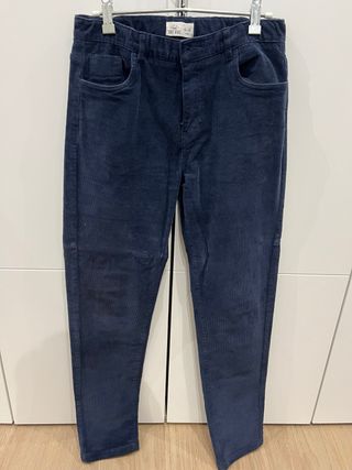Pantalón pana azul marino talla 15/16 años