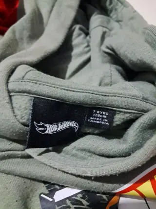 Sudadera Bugs Bunny y Hot Wheels 7-8 años