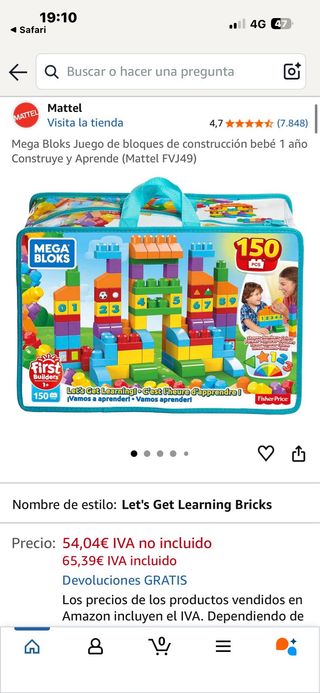 Mega Bloks 150 Piezas