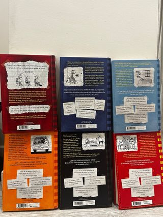 Lote 6 Libros Diario de Greg (1, 2, 6, 9, 10, 11)