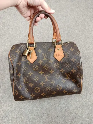 Bolso Louis Vuitton Speedy Marrón Beige