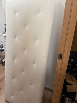Cabecero polipiel blanco 140cm