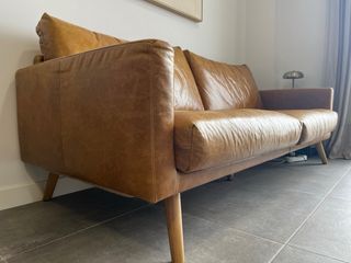 Sofá de 3 plazas de cuero