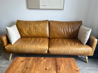 Sofá de 3 plazas de cuero