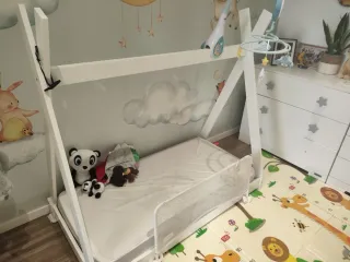 Cama infantil blanca