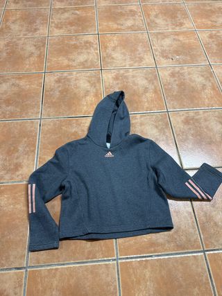 Sudadera Adidas Gris Talla 11/12 Años