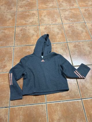 Sudadera Adidas Gris Talla 11/12 Años