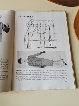 libro di cartamodelli anni 60 per sarte