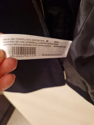 Cappottino Piazza Italia nero taglia M