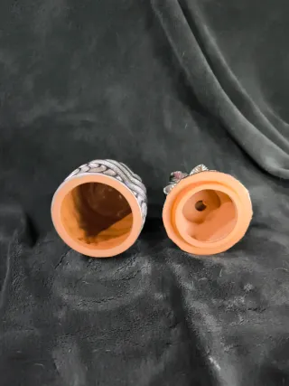 Piña Decorativa Plateada Joyero