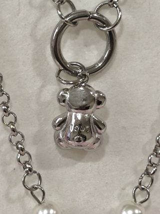 Conjunto Tous Oso Plata y Negro