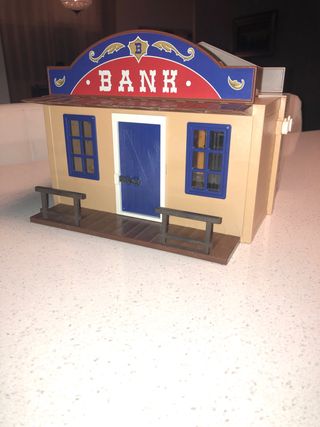 Playmobil Banco y Sheriff Oeste