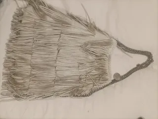 Borsa Stella McCartney con frange e catena in argento