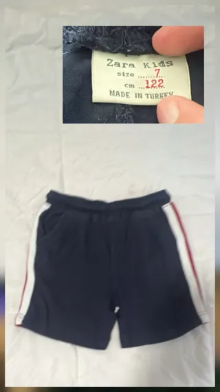 Zara Kids Pantalones Cortos Talla 7-122 cm