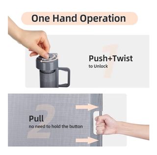 Puerta de seguridad retráctil para bebé