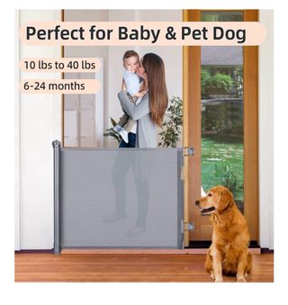 Puerta de seguridad retráctil para bebé